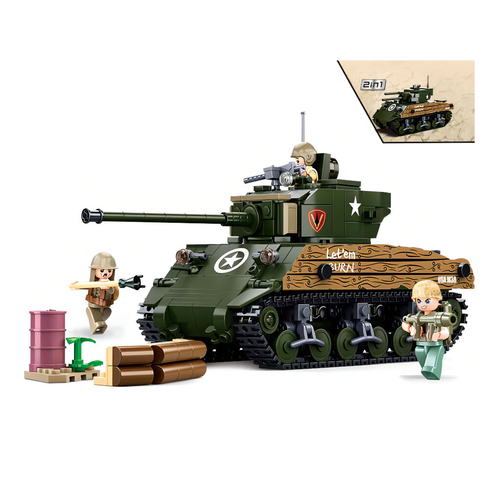 Sluban B1110 Bojový tank M4A3 (76W)