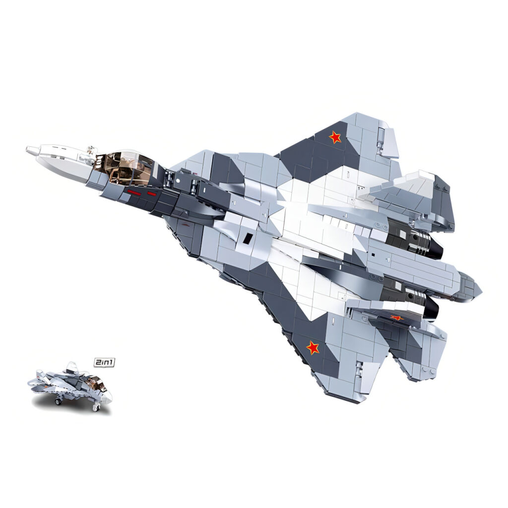 Sluban B0986 Prúdové stíhacie lietadlo Su-57 2 v 1