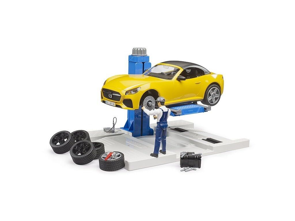 Bruder 62112 Autoservis, autoservis a mechanik