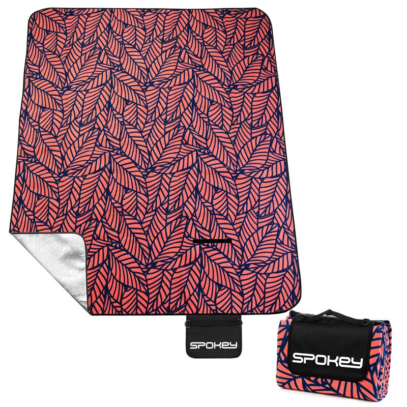 Spokey PICNIC LEAF Pikniková deka s popruhem 180 x 210 cm