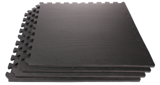 Merco fitness podložka 60x60x1cm čierna 4 ks