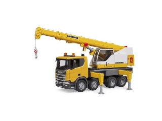 Bruder Nákladné auto Scania so žeriavom Liebherr 3571