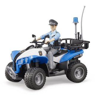 Bruder 63010 Policajná štvorkolka s figúrkou policajta