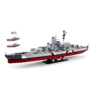 Sluban B1102 Bojová loď Bismarck 2v1